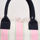 Borsa donna Vanity a righe rosa e bianca VANITY 02598L MC2 SAINT BARTH 