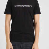 T-shirt uomo girocollo nera 8N1TN5 0021 EMPORIO ARMANI 