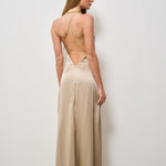 Abito donna lungo Lindsey beige 625SS6610S DARKSAND DANAME 