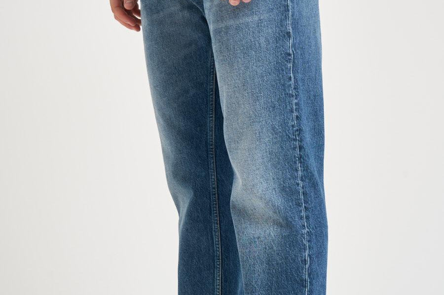 Jeans uomo tapered crop in denim medio MUSSO UP518 341 DEPARTMENT FIVE 