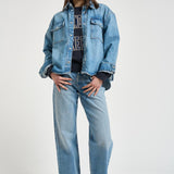 Camicia donna Paxton over in denim chiaro 11690 WHD9BALTICBLUE ANINE BING 