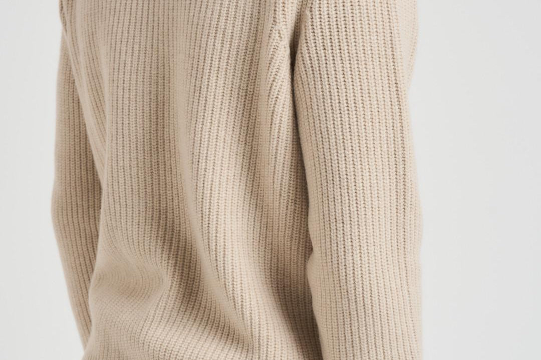 Cardigan uomo collo sciallato sabbia CS3MLT W5CP931 FILIPPO DE LAURENTIS 