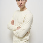 Felpa uomo girocollo panna 6100665 S0083V0093 STONE ISLAND 