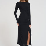 Abito donna Jelina lungo nero RO0349FB C3K01E01BK MARANT ETOILE 