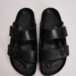 Sandalo arizona in gomma donna 129423 BLACK BIRKENSTOCK 