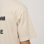 T-shirt uomo girocollo beige TS203 CO0002MT DROLE DE MONSIEUR 