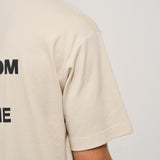 T-shirt uomo girocollo beige TS203 CO0002MT DROLE DE MONSIEUR 