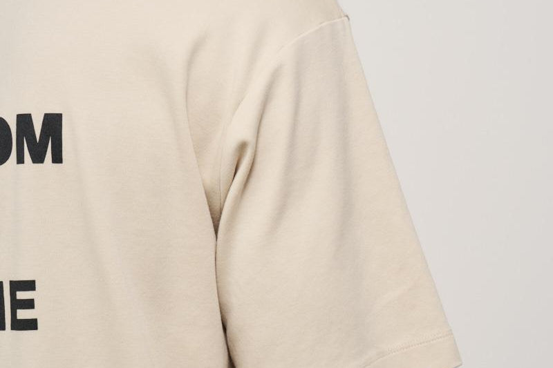 T-shirt uomo girocollo beige TS203 CO0002MT DROLE DE MONSIEUR 