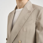 Abito uomo doppiopetto beige GHERIPO 30010843 BRIGLIA 