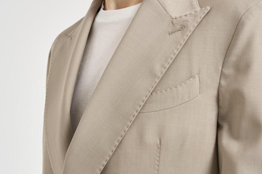Abito uomo doppiopetto beige GHERIPO 30010843 BRIGLIA 