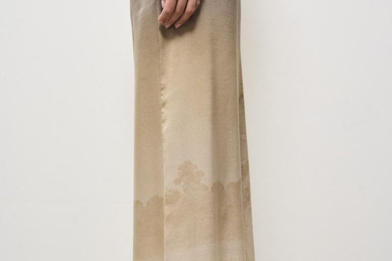 Pantalone donna in seta Adastrgum beige 12409 514936 PIERRE-LOUIS MASCIA 