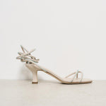 Sandalo donna beige con impunture verdi GIOIA MILK 3JUIN 