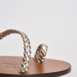 Sandali donna infradito oro intrecciato Q4.4Y0 PLATINUM MANEBI' 