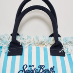 Borsa donna Vanity a righe celeste VANITY 03755H MC2 SAINT BARTH 