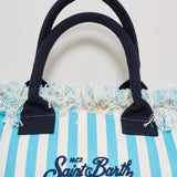 Borsa donna Vanity a righe celeste VANITY 03755H MC2 SAINT BARTH 