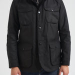 Gicca uomo in cotone cerato Ogston nero MWX0700 BK11 BARBOUR 