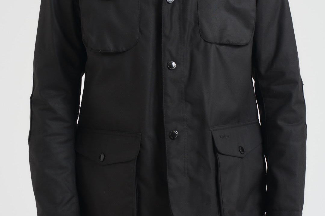 Gicca uomo in cotone cerato Ogston nero MWX0700 BK11 BARBOUR 