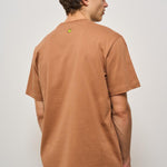 T-shirt uomo girocollo marrone ATH084 094 BARROW 