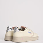 Sneakers donna Medalist panna, argento e rosa AULW LE18 AUTRY 