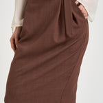 Gonna donna longuette marrone 106449A2W6 EDWENAL78 PINKO 