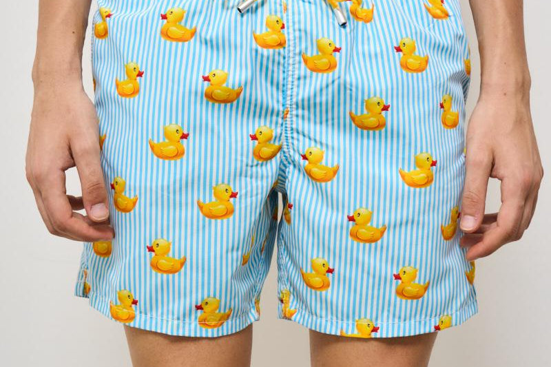 Costume uomo fatasia duck celeste DUCKYSTRIPES S31 MC2 SAINT BARTH 