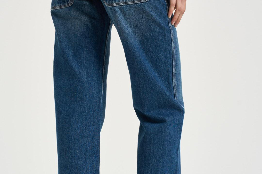 Jeans donna Jeyda in denim blu medio PA0625FA D1H01I30BU ISABEL MARANT 