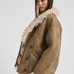 Giubbotto donna Clea beige MA0427FA C3A01E50TA MARANT ETOILE 
