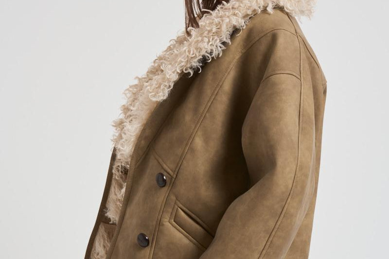 Giubbotto donna Clea beige MA0427FA C3A01E50TA MARANT ETOILE 