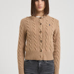Cardigan donna cammello 211972104 001 RALPH LAUREN 
