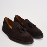 Mocassino uomo in suede marrone con nappine 3420 VISONEM23 DOUCAL'S 