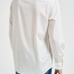 Camicia uomo in popeline bianca EM005123 AF23800U0002 EMPORIO ARMANI 