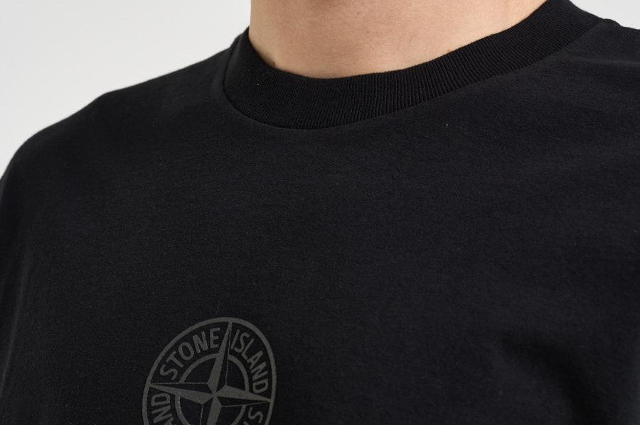 T-shirt uomo con stampa nera 2100001 S0E14V0029 STONE ISLAND 