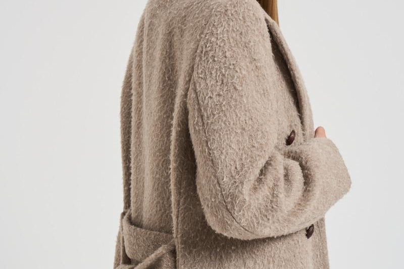 Cappotto doppiopetto con cintura donna GWP02319 P00209160407 GOLDEN GOOSE 