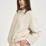Giacca donna micropaillettes avorio GI000385D 12862S1200 HERNO 