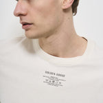 T-shirt uomo girocollo avorio GMP01220 P00188111421 GOLDEN GOOSE 