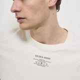 T-shirt uomo girocollo avorio GMP01220 P00188111421 GOLDEN GOOSE 