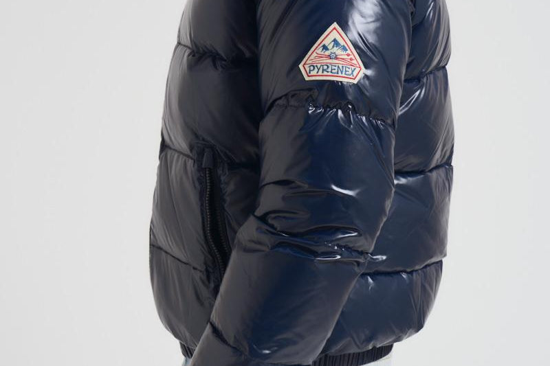 Piumino uomo in nylon lucido blu HUY015 4004 PYRENEX 
