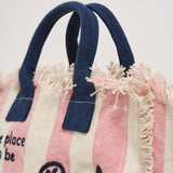 Borsa donna Colette a righe rosa COLETTE 03301H MC2 SAINT BARTH 