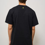 T-shirt uomo girocollo nera ATH084 110 BARROW 