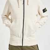 Felpa uomo con zip panna 6100061 S0051V0093 STONE ISLAND 