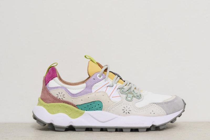 Sneakers donna Yamano 3 grigia 1I29 LIGHTLILACWHITE FLOWER MOUNTAIN 