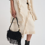 Cappotto donna midi Greya panna MA0449FB C3D04I23EC ISABEL MARANT 