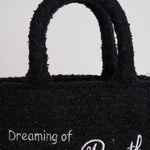 Borsa donna Vanity Tweed mini in lana nero VANITYMNTWEED 00 MC2 SAINT BARTH 