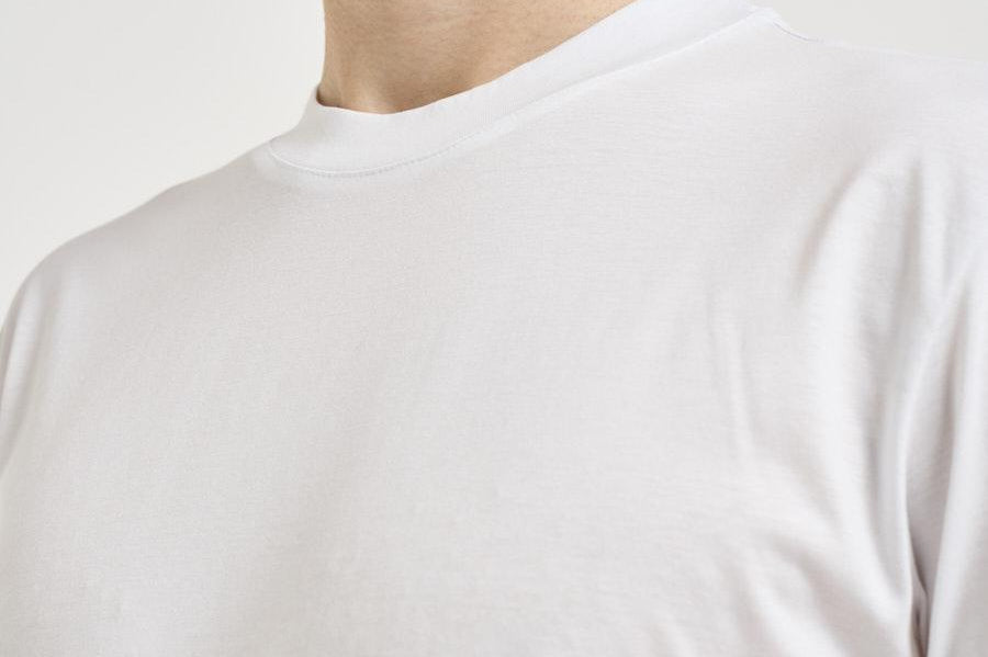 T-shirt uomo girocollo bianca SH000760 BIANCO ACCADEMIE TESSILI 