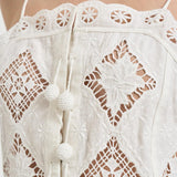 Top donna Nelssy in sangallo bianco HT0859FA D2J01IWHITE ISABEL MARANT 