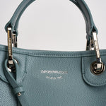 Borsa a mano donna in pelle celeste EW000361 AF12103M9110 EMPORIO ARMANI 