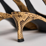 Slingback donna in pelle pitonata 1159843091 JOJOBA3091 ROTATE 