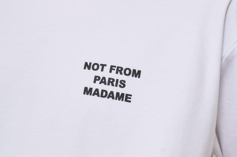 T-shirt uomo girocollo bianca TS203 CO0002OPW DROLE DE MONSIEUR 