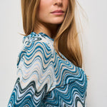 Abito midi donna multicolor celeste. IMANY 01844H MC2 SAINT BARTH 