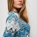 Abito midi donna multicolor celeste. IMANY 01844H MC2 SAINT BARTH 